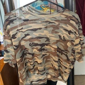 Camp see through crop top